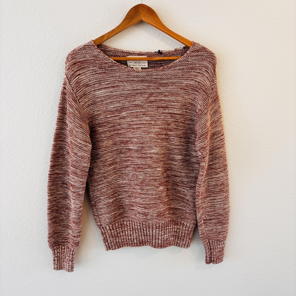 Filson Natural‎ Clay Melange Womens Sweater Size S Cotton Fisherman Classic